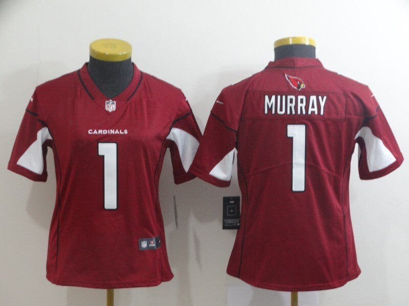 Cardinals 2022/23 Murray #1 Red/White Women NFL Jersey