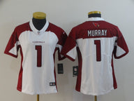 Cardinals 2022/23 Murray #1 White/Red Women NFL Jersey