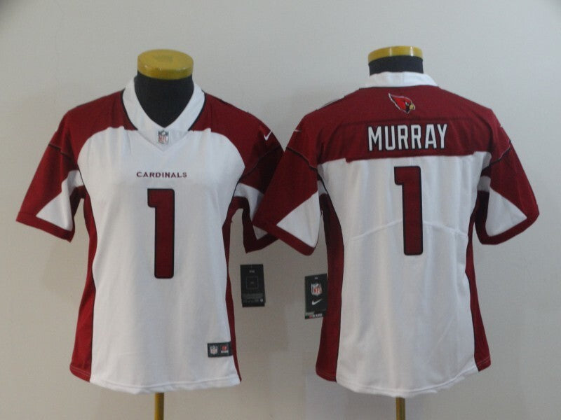 Cardinals 2022/23 Murray #1 White/Red Women NFL Jersey