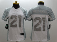 Cardinals 2022/23 Peterson #21 White/Gray Women NFL Jersey