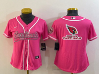 Cardinals 2022/23 Pink Women NFL Baseball Style Jersey