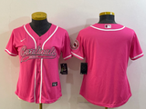 Cardinals 2022/23 Pink Women NFL Baseball Style Jersey