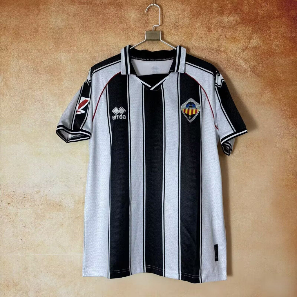 Castellón 25/26 Black/White Stripes Home Jersey
