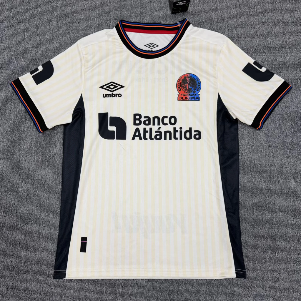 CD Olimpia (Honduras) 26/27 Beige/Black/Red Trim Third Jersey