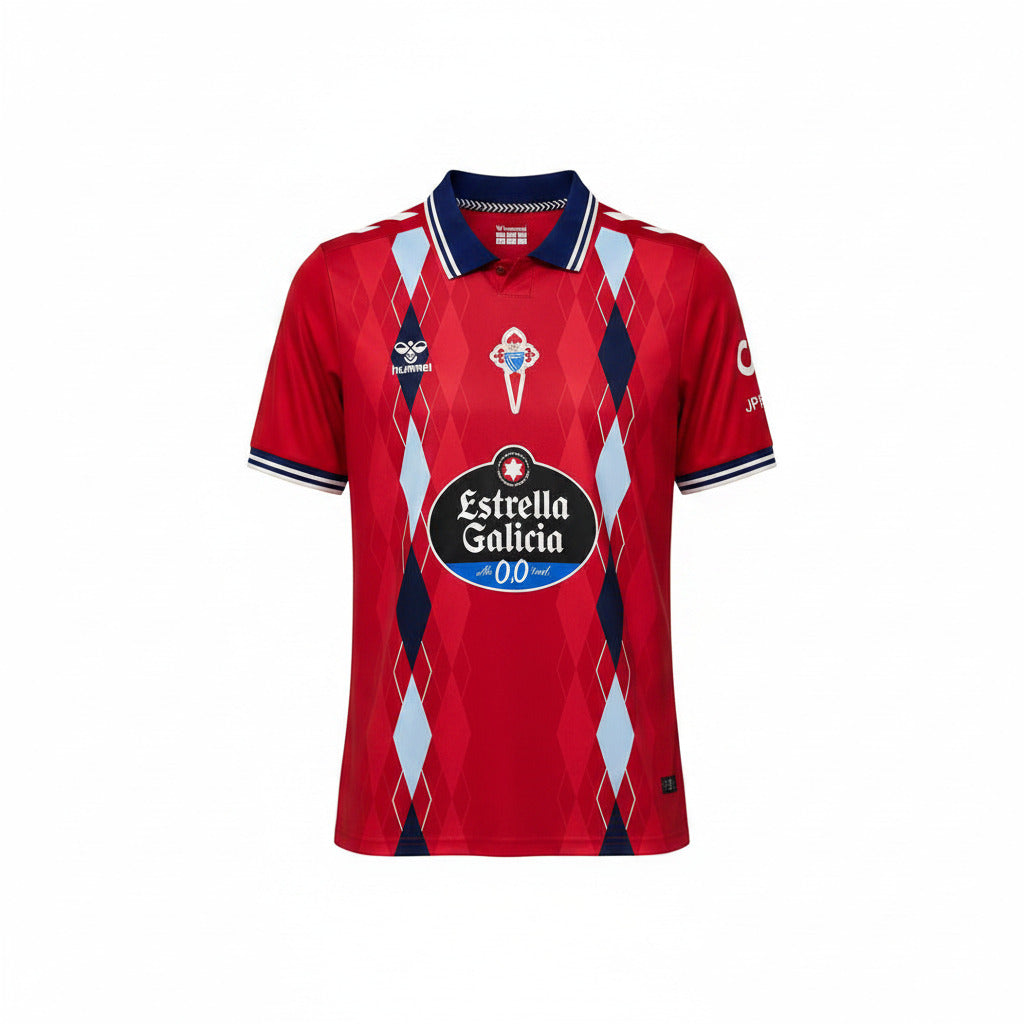 Celta 26/27 Red/Sky Blue/Navy Blue Rhombus Pattern Third Jersey