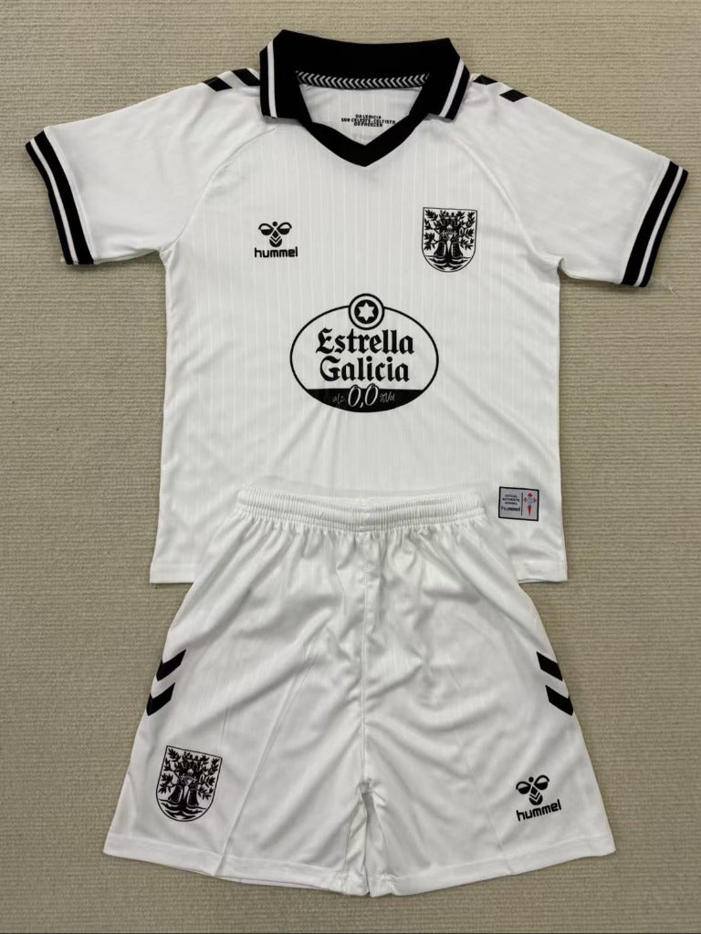 Celta Vigo 25/26 White Goalkeeper Kids Jersey Set