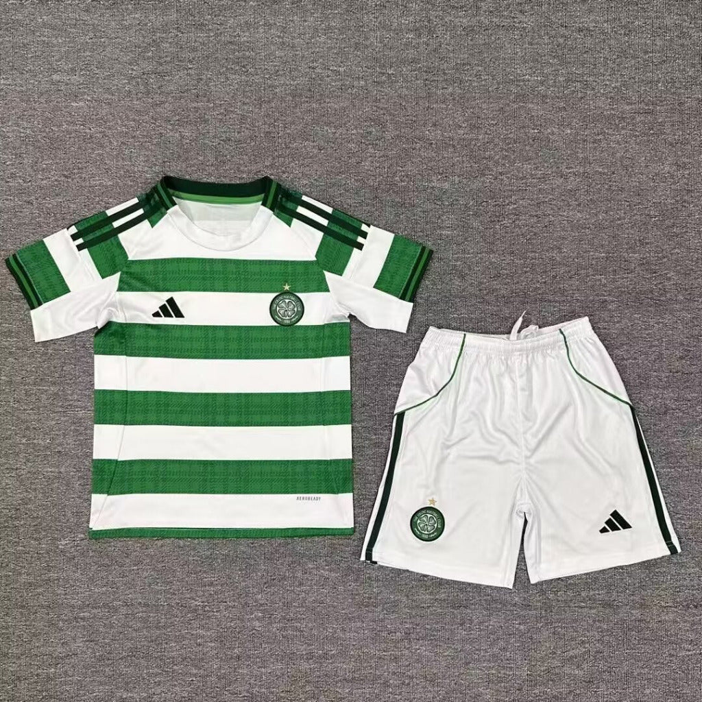 Celtic 25/26 Home Kids Jersey Set