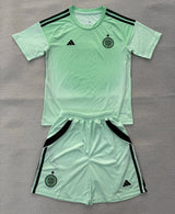 Celtic 25/26 Light Green Goalkeeper Kids Jersey Set