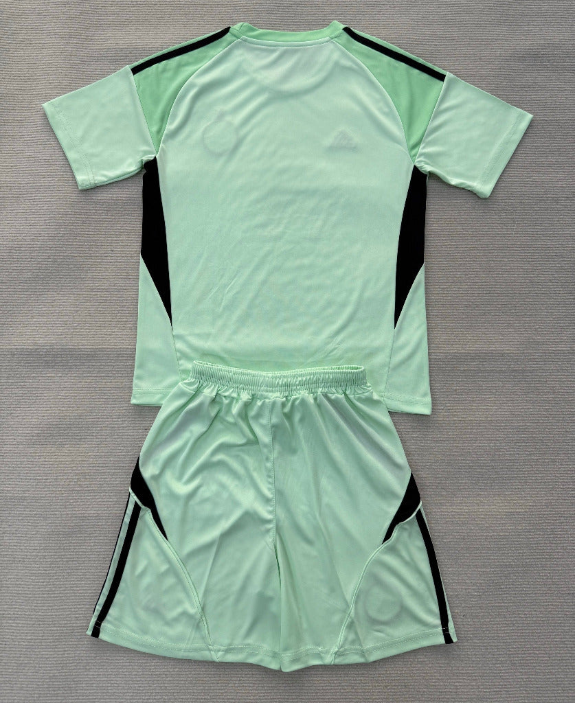 Celtic 25/26 Light Green Goalkeeper Kids Jersey Set