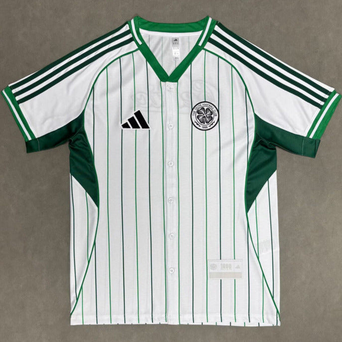 Celtic 25/26 White Baseball Jersey