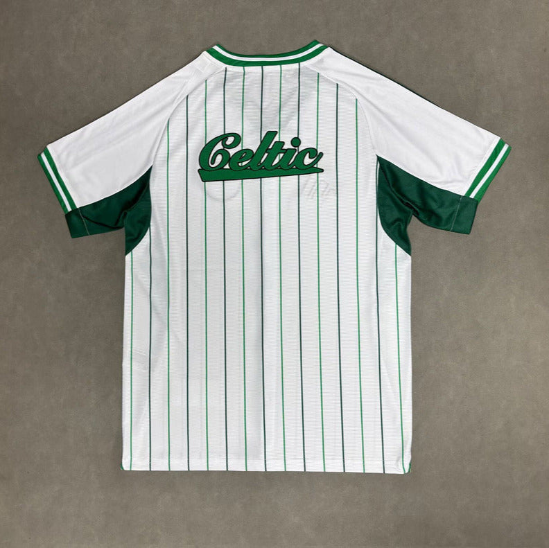 Celtic 25/26 White Baseball Jersey