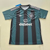 Celtic 26/27 Black/Dark Green Striped Away Jersey