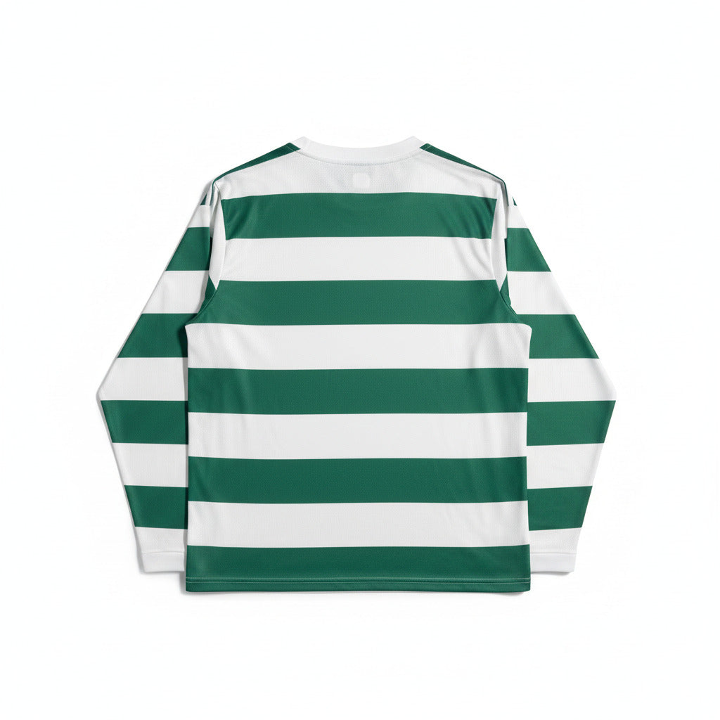 Celtic 26/27 Green and White Hoops Home Long Sleeve Jersey