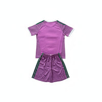 Celtic 26/27 Purple/White and Green Stripes Goalkeeper Kids Jersey Set