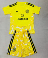 Celtic 26/27 Yellow/Black Home Goalkeeper Kids Jersey Set