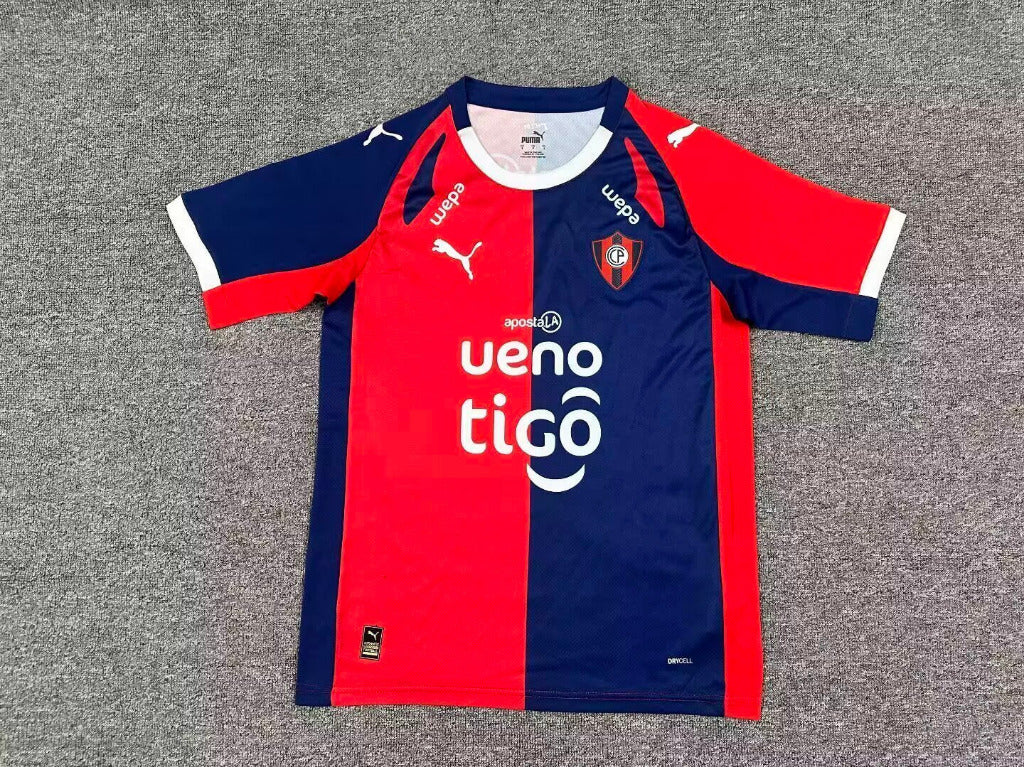Cerro Porteno 26/27 Red/Blue/White Home Jersey