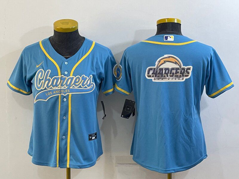 Chargers 2021/22 Blue/Yellow Women NFL Jersey