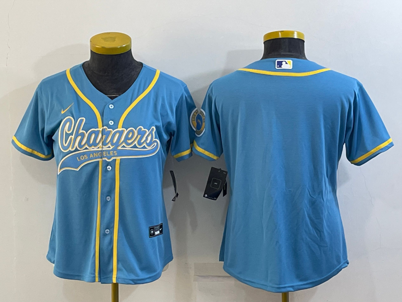 Chargers 2021/22 Blue/Yellow Women NFL Jersey