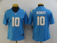 Chargers 2021/22 Herbert #10 Blue/White Women NFL Jersey