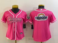 Chargers 2021/22 Pink/White Women NFL Jersey