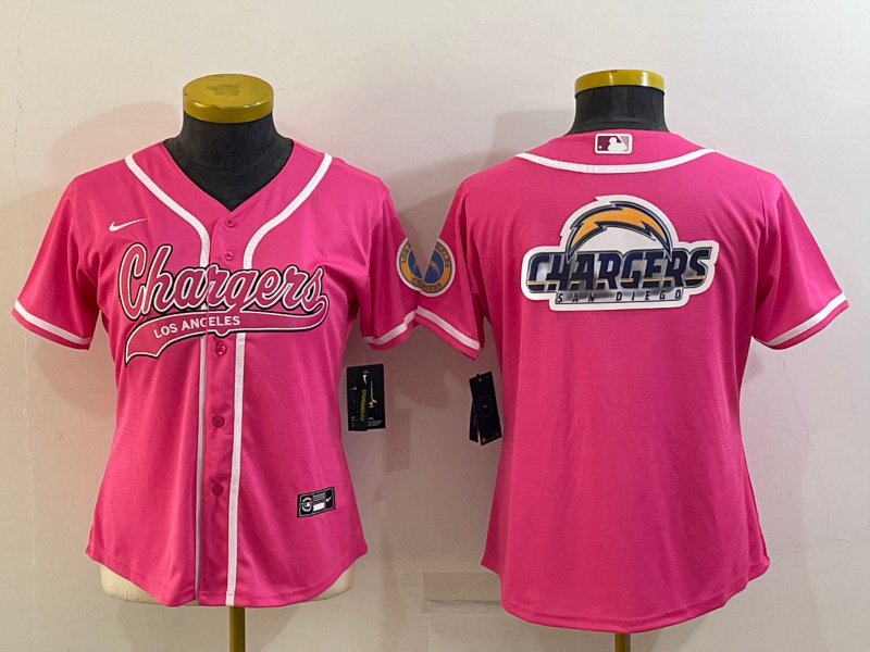 Chargers 2021/22 Pink/White Women NFL Jersey
