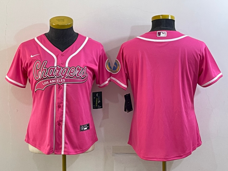 Chargers 2021/22 Pink/White Women NFL Jersey