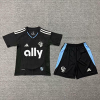 Charlotte 25/26 Black Away Kids Jersey Set