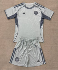 Charlotte 25/26 Gray Pre-Game Kids Jersey Set