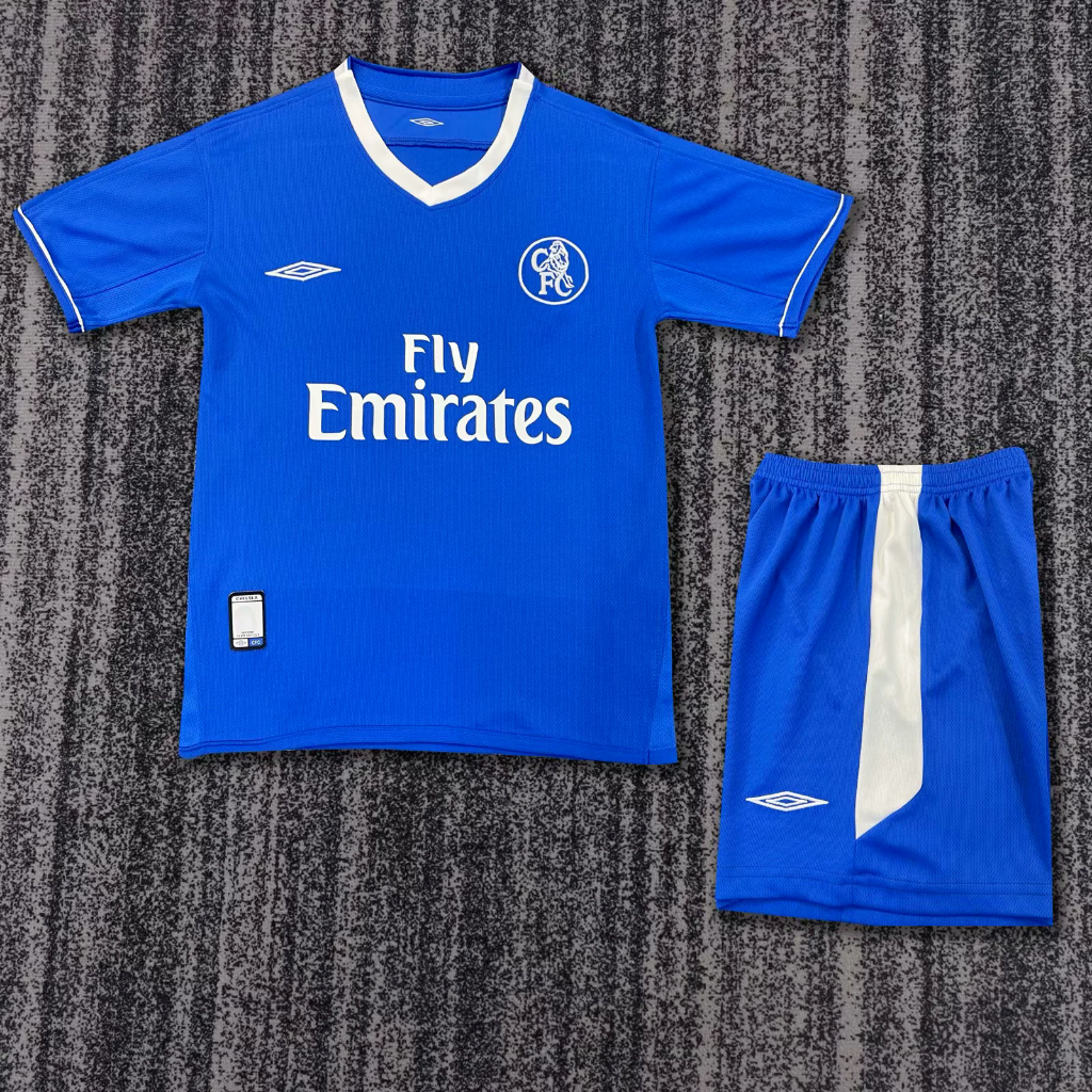 Chelsea 2003/05 Vintage Retro Home Kids Jersey Set