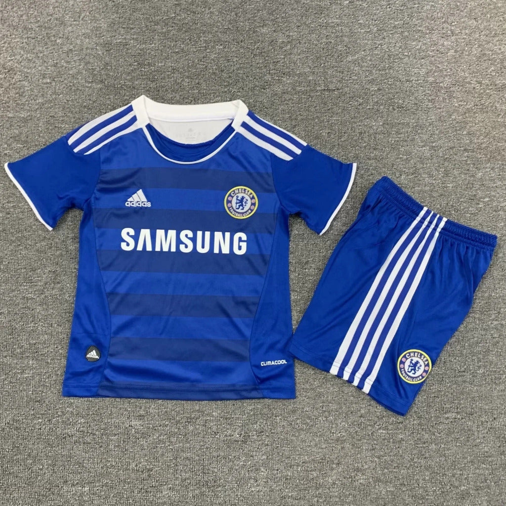 Chelsea 2011/12 Vintage Retro Home Kids Jersey Set
