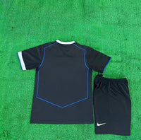 Chelsea 25/26 Black/White Third Away Kids Jersey Set