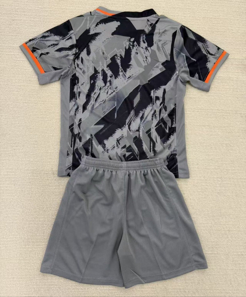 Chelsea 25/26 Gray Kids Jersey Set