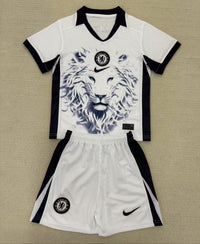 Chelsea 25/26 White Lion Kids Jersey Set