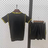 Chelsea 26/27 Black/Yellow Trim Away Kids Jersey Set