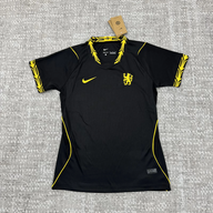 Chelsea 26/27 Black/Yellow Trim Away Women Jersey