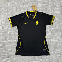 Chelsea 26/27 Black/Yellow Trim Away Women Jersey