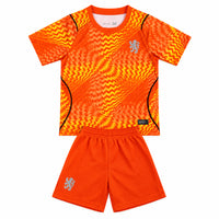 Chelsea 26/27 Orange/Yellow/Black Trim Goalkeeper Kids Jersey Set