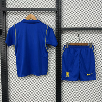 Chelsea 26/27 Royal Blue/Gold Trim Home Kids Jersey Set