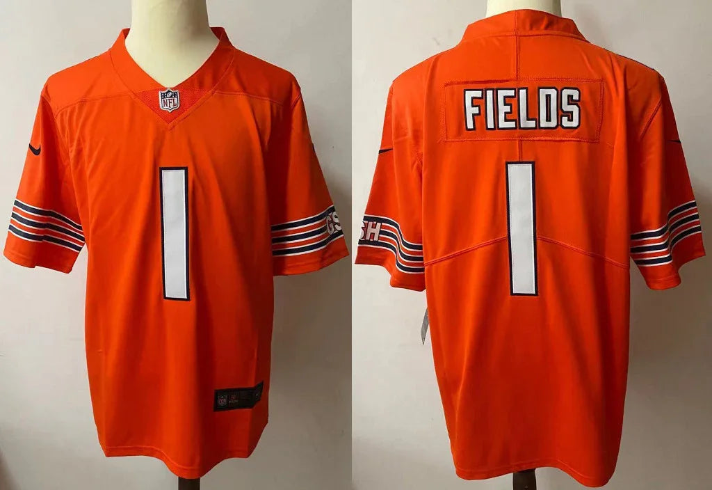 Chicago Bears 25/26 Fields #1 Orange NFL Jersey
