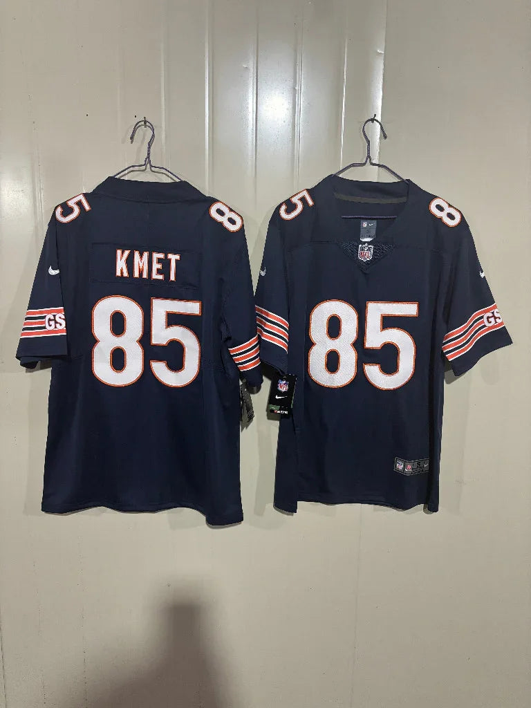 Chicago Bears 25/26 Kmet #85 Navy NFL Jersey