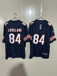 Chicago Bears 25/26 Loveland #84 Navy NFL Jersey