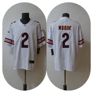 Chicago Bears 25/26 Moore #2 White NFL Jersey