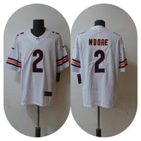 Chicago Bears 25/26 Moore #2 White NFL Jersey