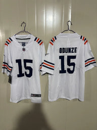 Chicago Bears 25/26 Odunze #15 White NFL Jersey
