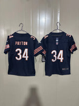 Chicago Bears 25/26 Payton #34 Navy Game Kids Jersey
