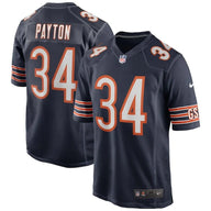 Chicago Bears 25/26 Payton #34 Navy NFL Jersey