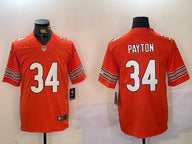 Chicago Bears 25/26 Payton #34 Orange NFL Jersey