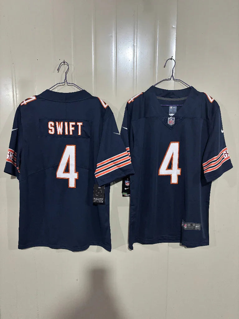 Chicago Bears 25/26 Swift #4 Navy NFL Jersey