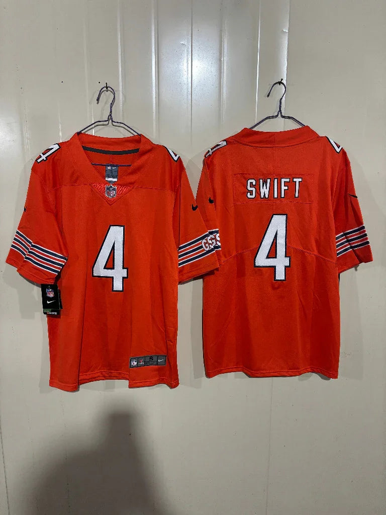 Chicago Bears 25/26 Swift #4 Orange NFL Jersey