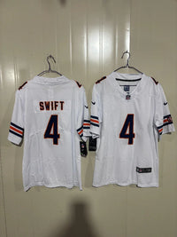Chicago Bears 25/26 Swift #4 White NFL Jersey
